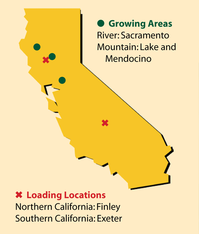 Loading Locations and Growing Areas